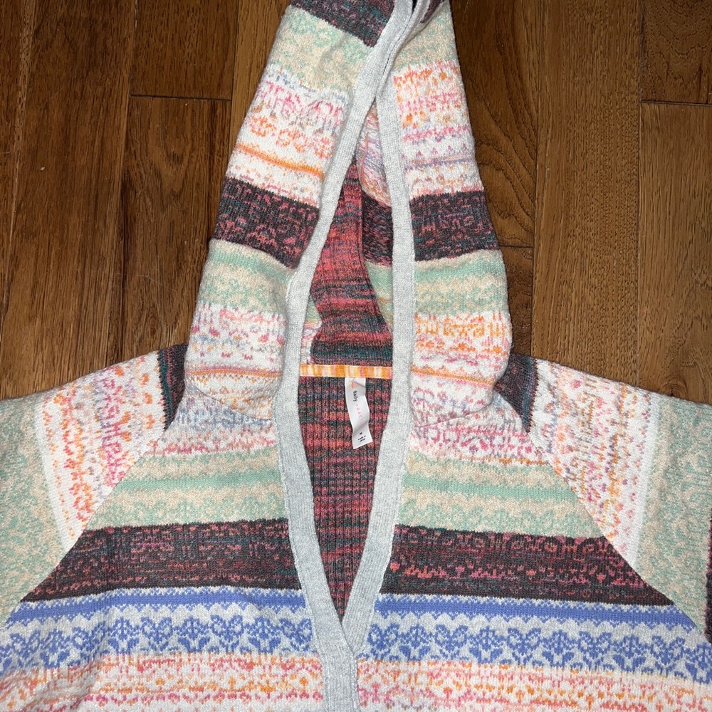 Daily Practice by Anthropologie Hooded Cropped Sweater NWT - Picture 2 of 12